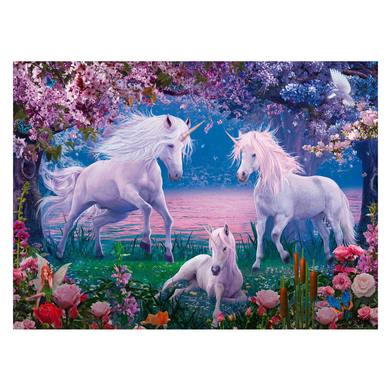 Ravensburger puzzel betoverende eenhoorns, 100st. xxl