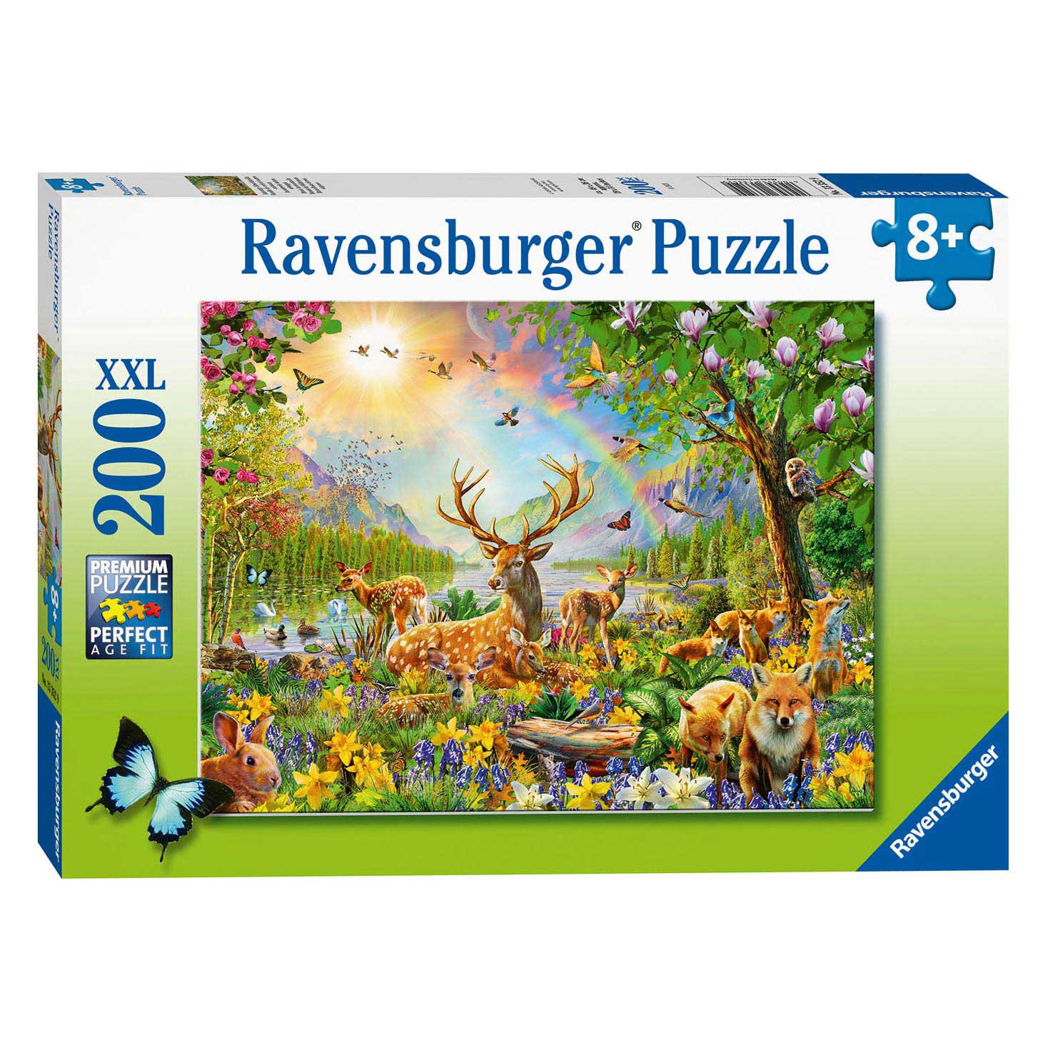 Ravensburger puzzel mooie hertenfamilie, 200st. xxl
