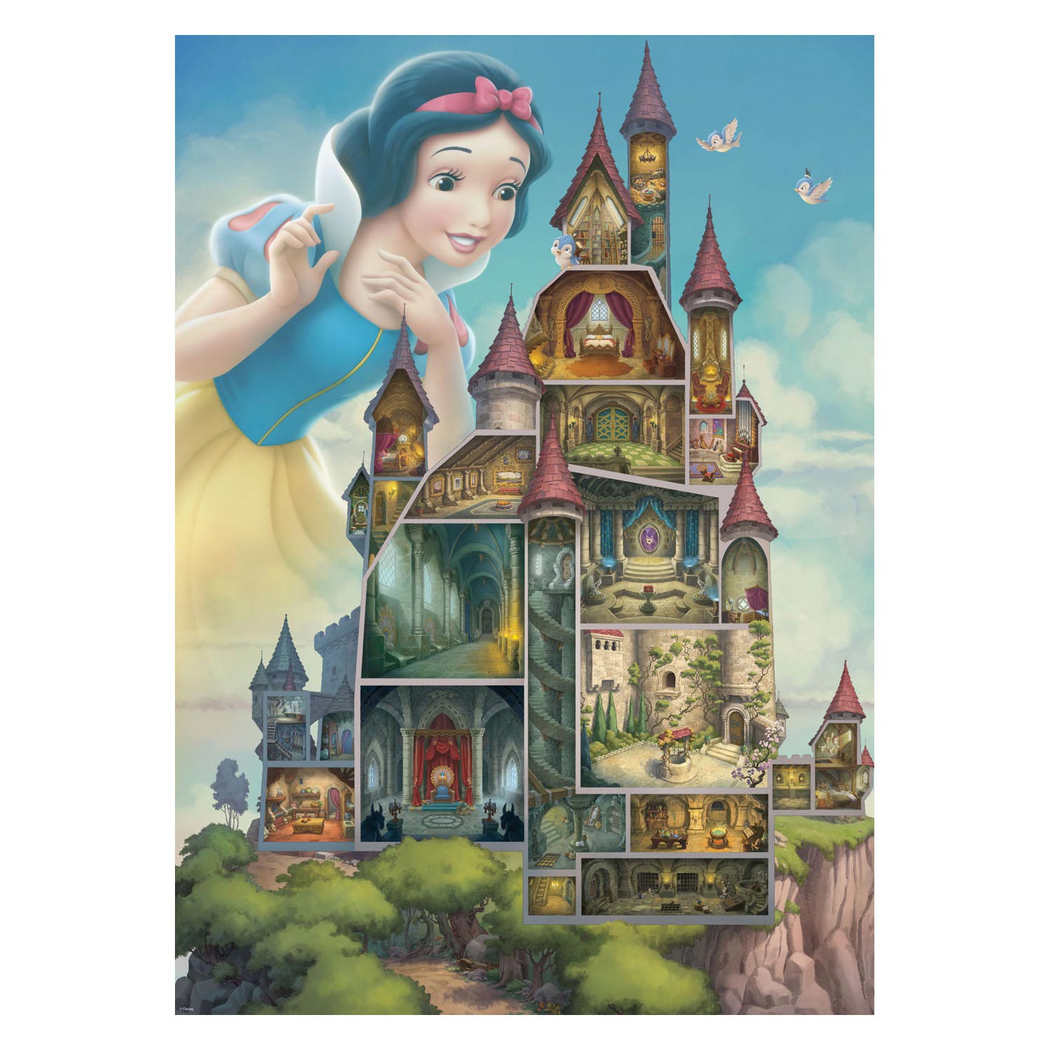 Ravensburger Puzzel Disney Kastelen - Sneeuwwitje, 1000st.