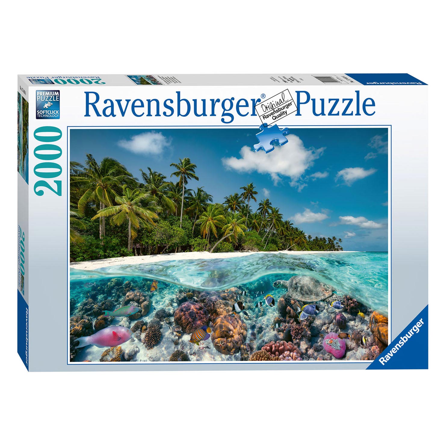 Ravensburger puzzel een duik op de malediven, 2000st.