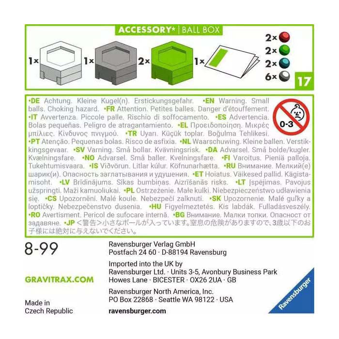 Ravensburger gravitrax accessoire ballendoos