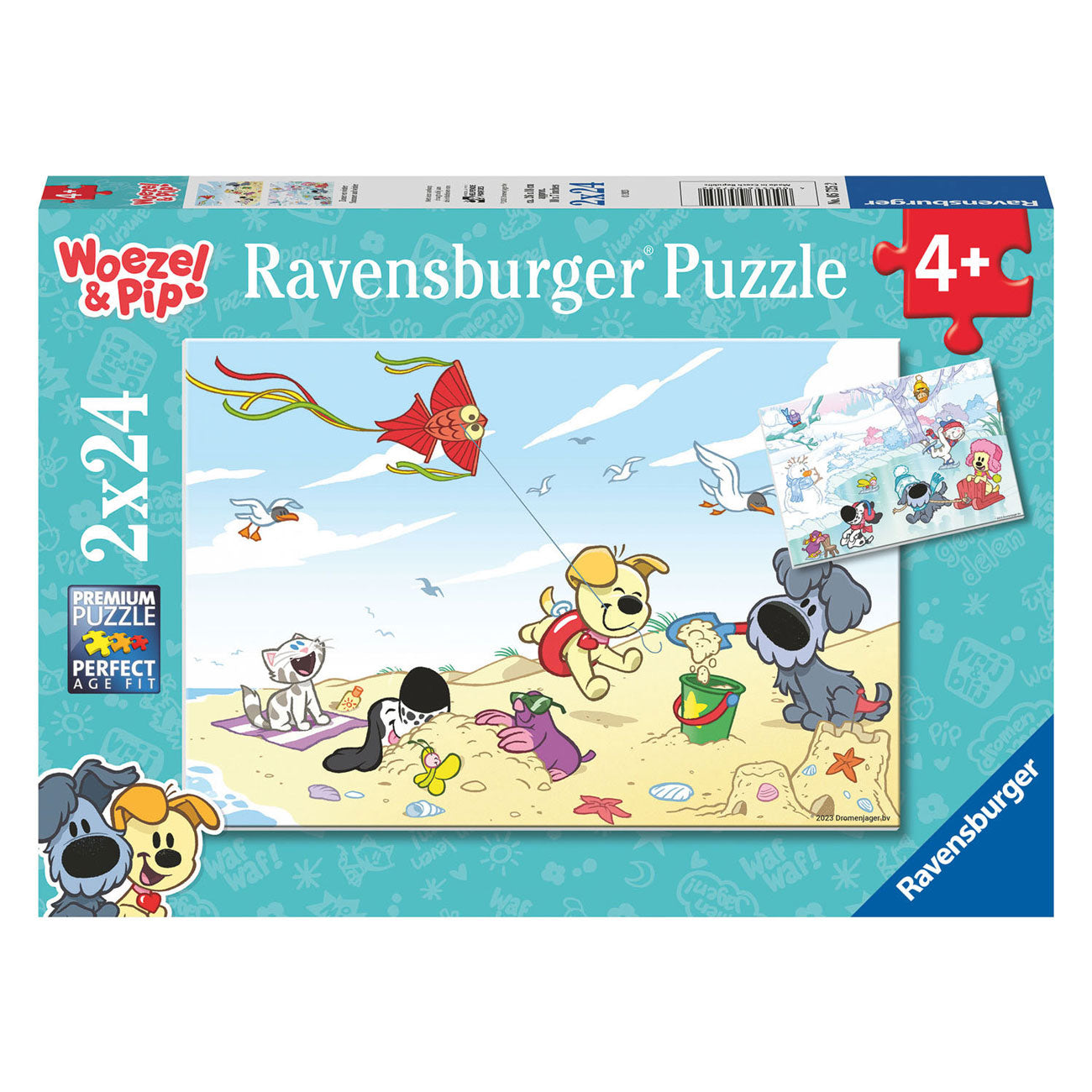 Woezel Pip Zomer en Winter Legpuzzel, 2x24st.