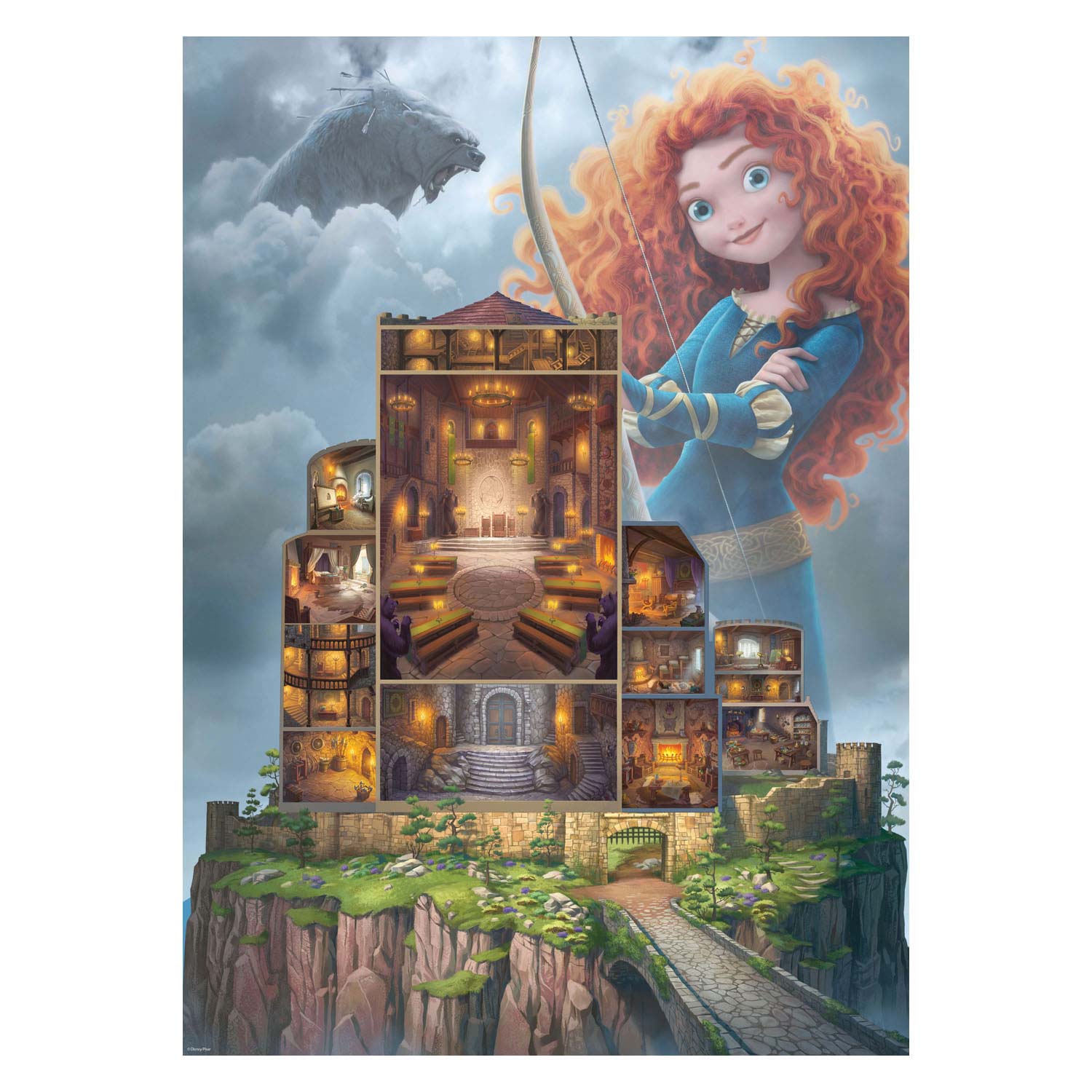 Disney Castles Merida Legpuzzel, 1000st.