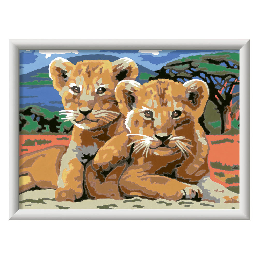Ravensburger CreArt Paint by Number - Little Lion Cubs