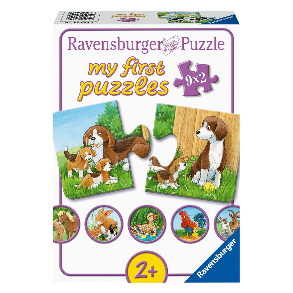 Ravensburger puzzle animal families on the farm 9x2 pieces