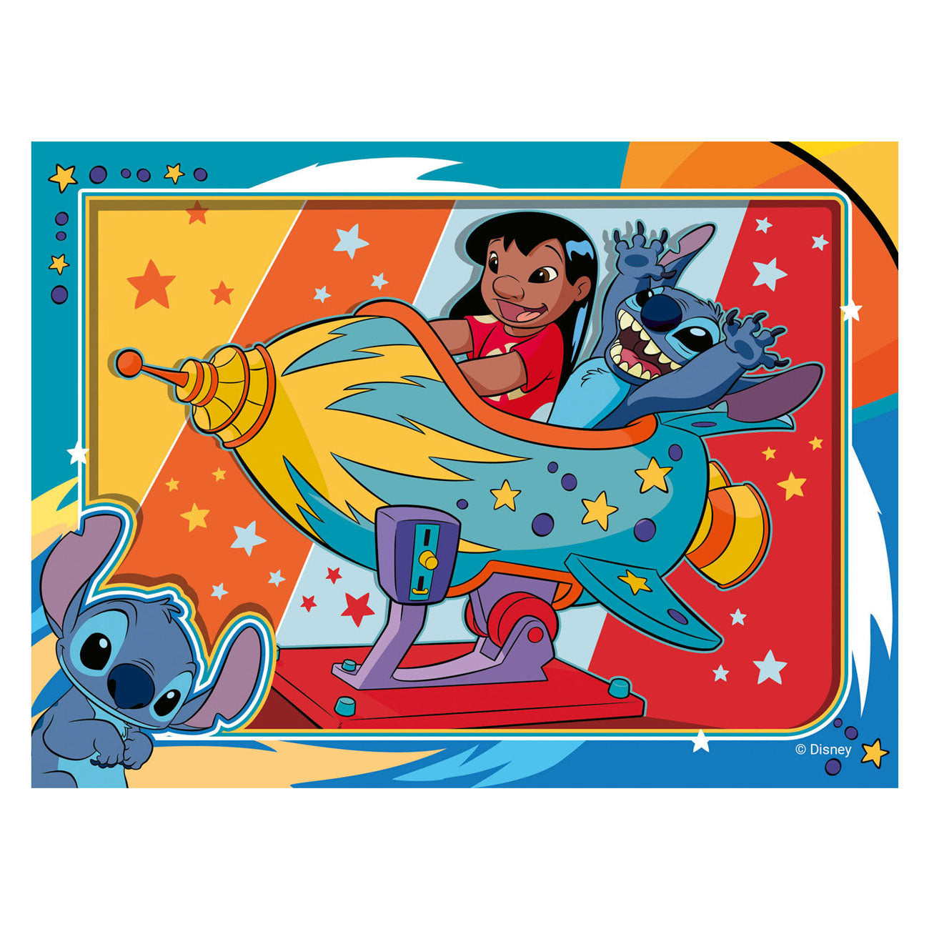 Legpuzzel Disney Stitch, 4-in-1