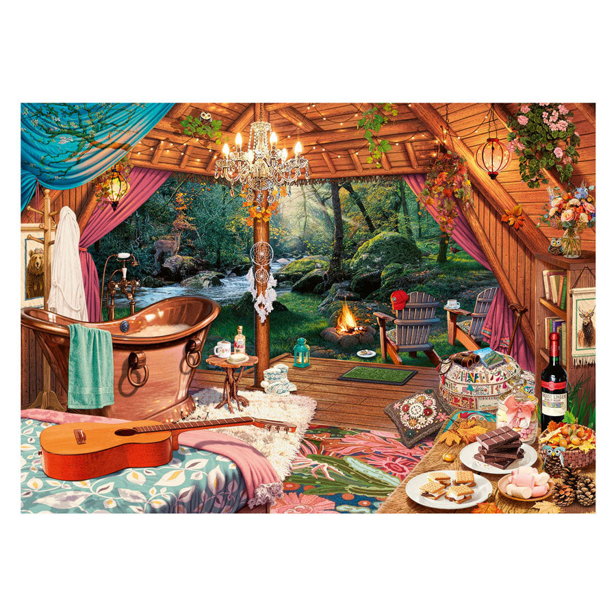 Ravensburger Cozy Glamping Jigsaw Puzzle - 500 Large Format Pieces