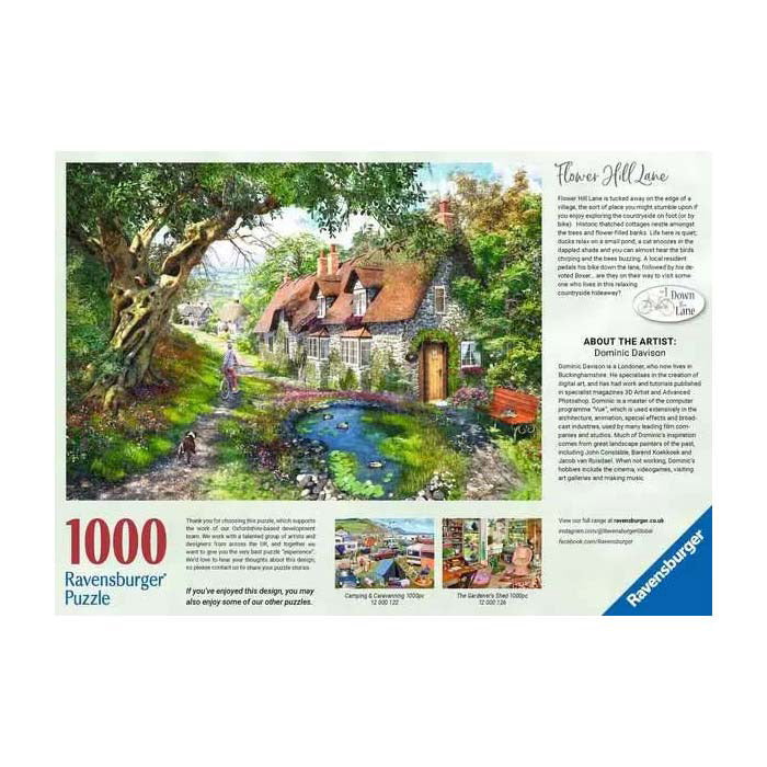 Ravensburger legpuzzel flower hill lane, 1000st.