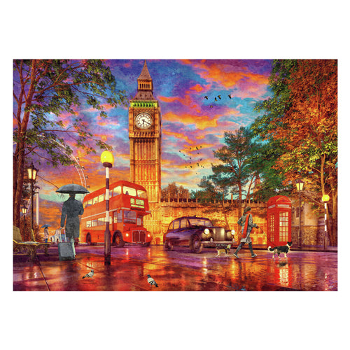 Ravensburger legpuzzel zonsondergang op parliament square, londen, 1000st.