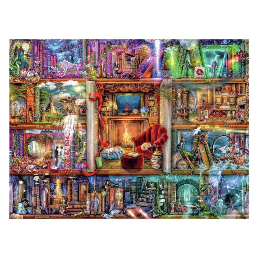 Ravensburger puzzel de grote bibliotheek - legpuzzel - 1500 stukjes