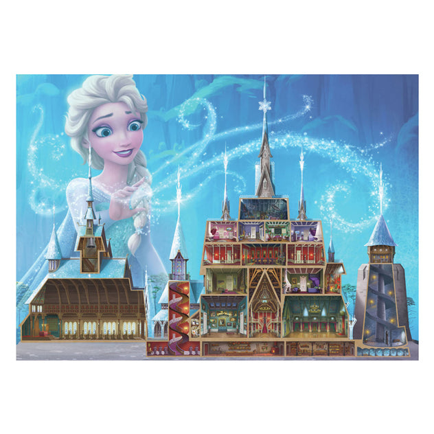 Ravensburger puzzel disney castles elsa - 1000 stukjes legpuzzel.