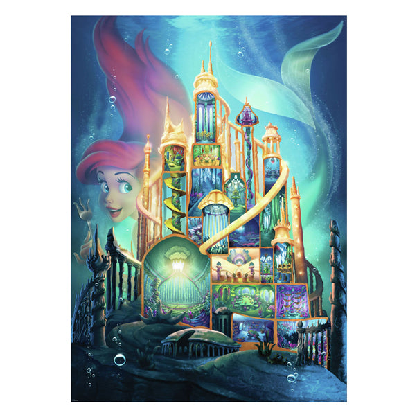 Ravensburger legpuzzel disney kastelen ariel, 1000st.