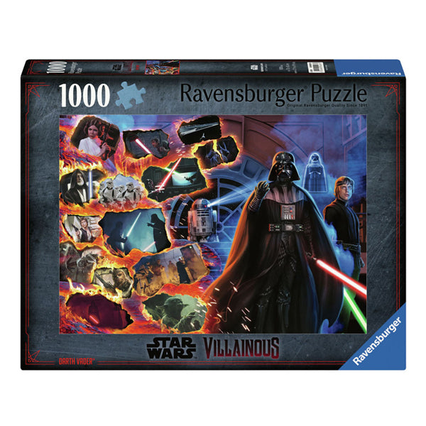 Ravensburger legpuzzel star wars schurkachtige darth vader, 1000st.