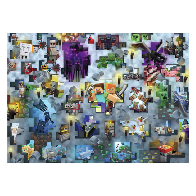 Ravensburger puzzel minecraft - 1000 stukjes legpuzzel.