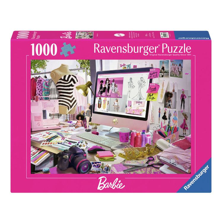 Ravensburger legpuzzel barbie, mode-icoon, 1000st.