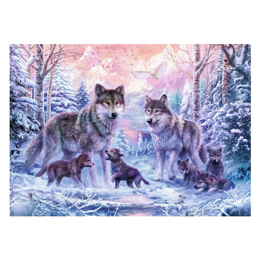Ravensburger puzzel legpuzzel arctische wolven - 1000 stukjes dieren.