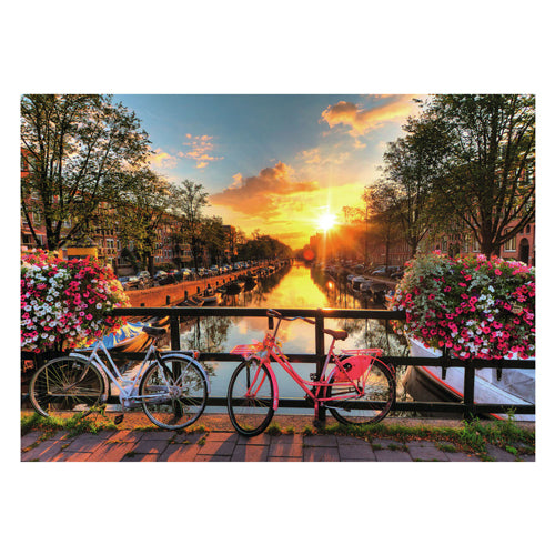 Ravensburger legpuzzel fietsen in amsterdam, 1000st.