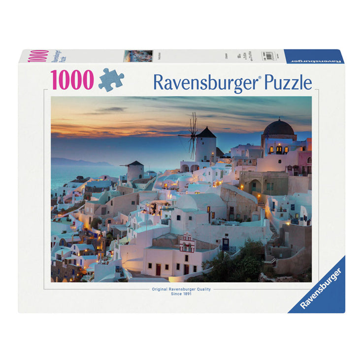 Ravensburger legpuzzelavond in Santorini, 1000st.