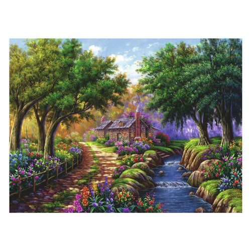 Ravensburger huisje bij de rivier 1500st