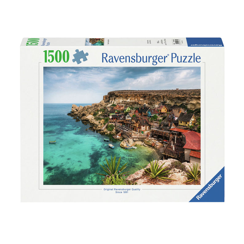 Ravensburger legpuzzel popeye dorp malta, 1500st.