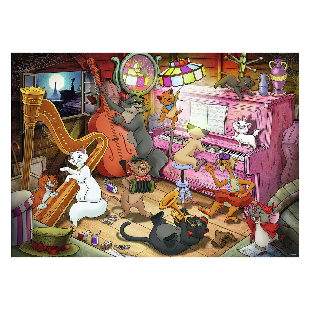 Ravensburger puzzel disney aristocats 1000 stukjes cartoon.