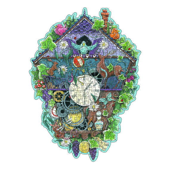 Ravensburger houten legpuzzel koekoeksklok, 300st.