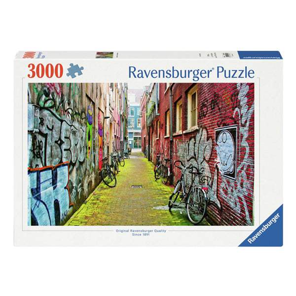 Ravensburger legpuzzelstraat in amsterdam, 3000st.