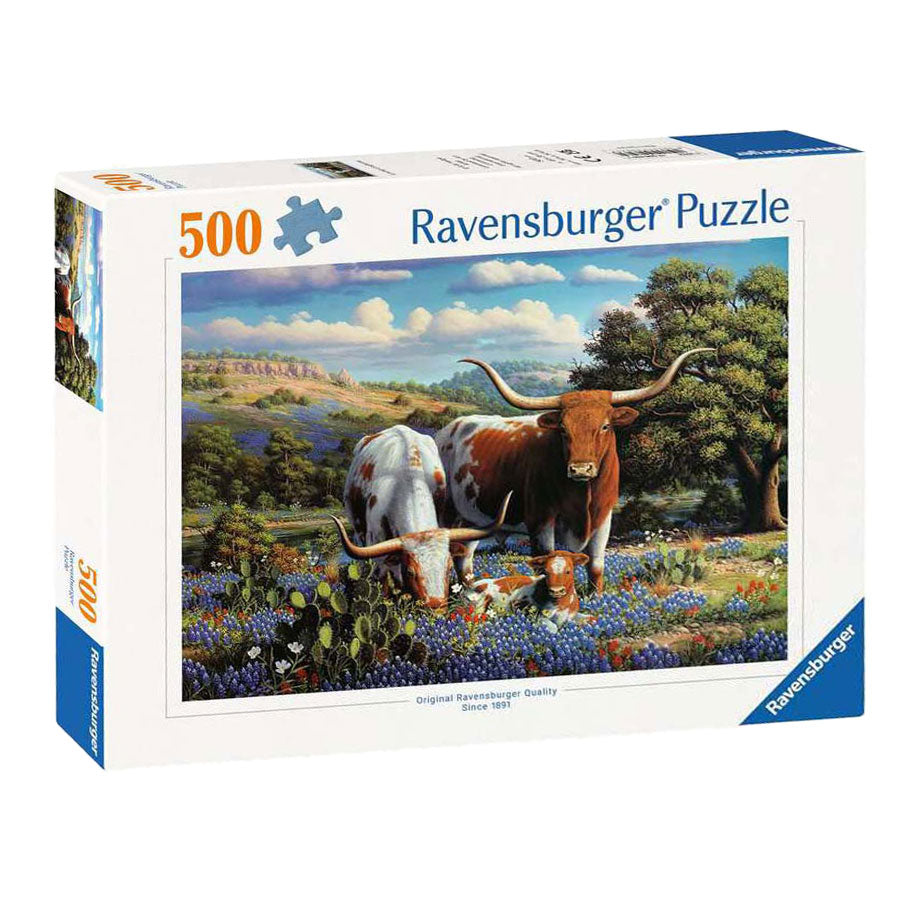 Ravensburger legpuzzel met langhoorns, 500st.