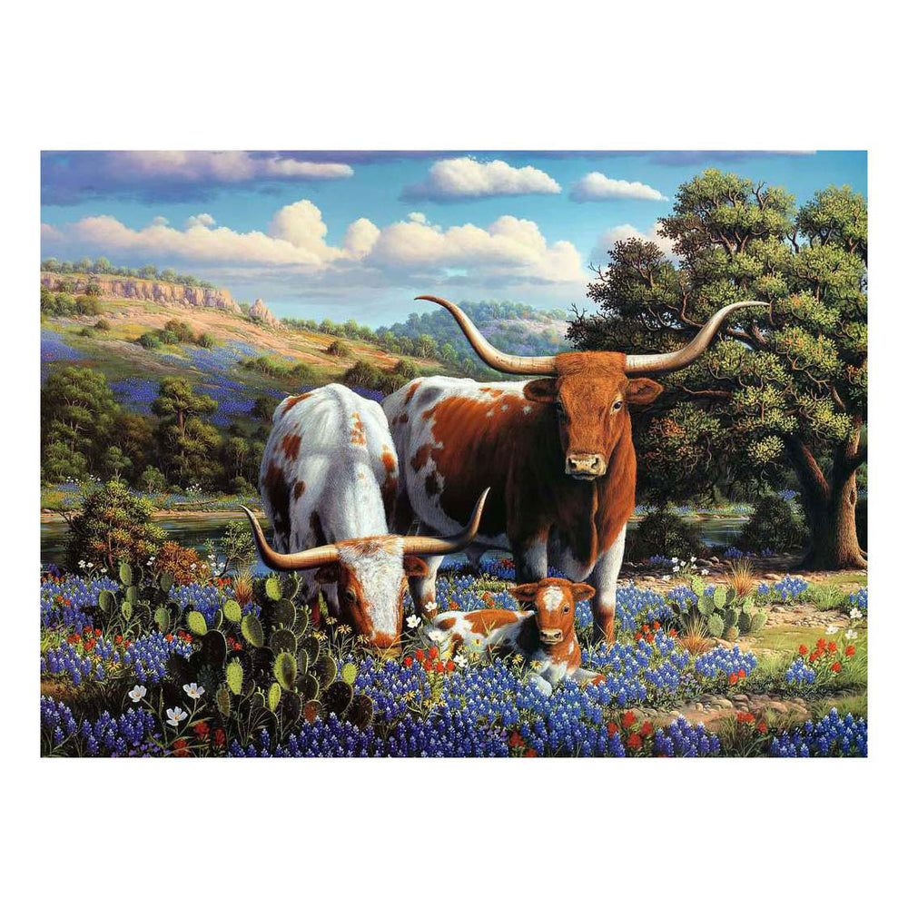 Ravensburger legpuzzel met langhoorns, 500st.