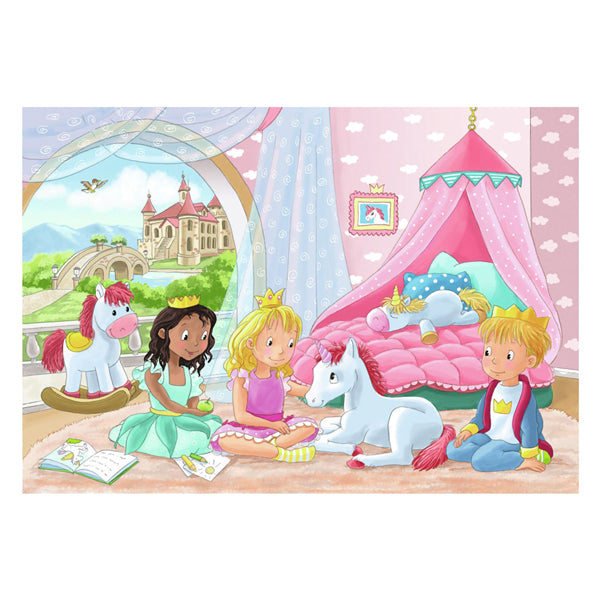 Ravensburger legpuzzel prins prinses, 2x12 st.