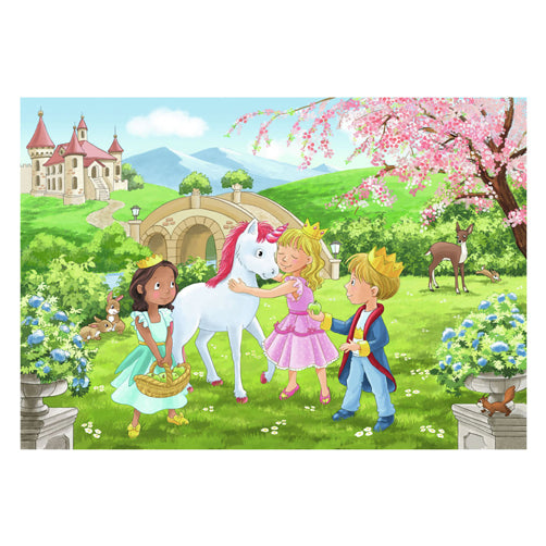 Ravensburger legpuzzel prins prinses, 2x12 st.