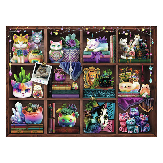 Ravensburger legpuzzel katjes en vetplanten, 500st.