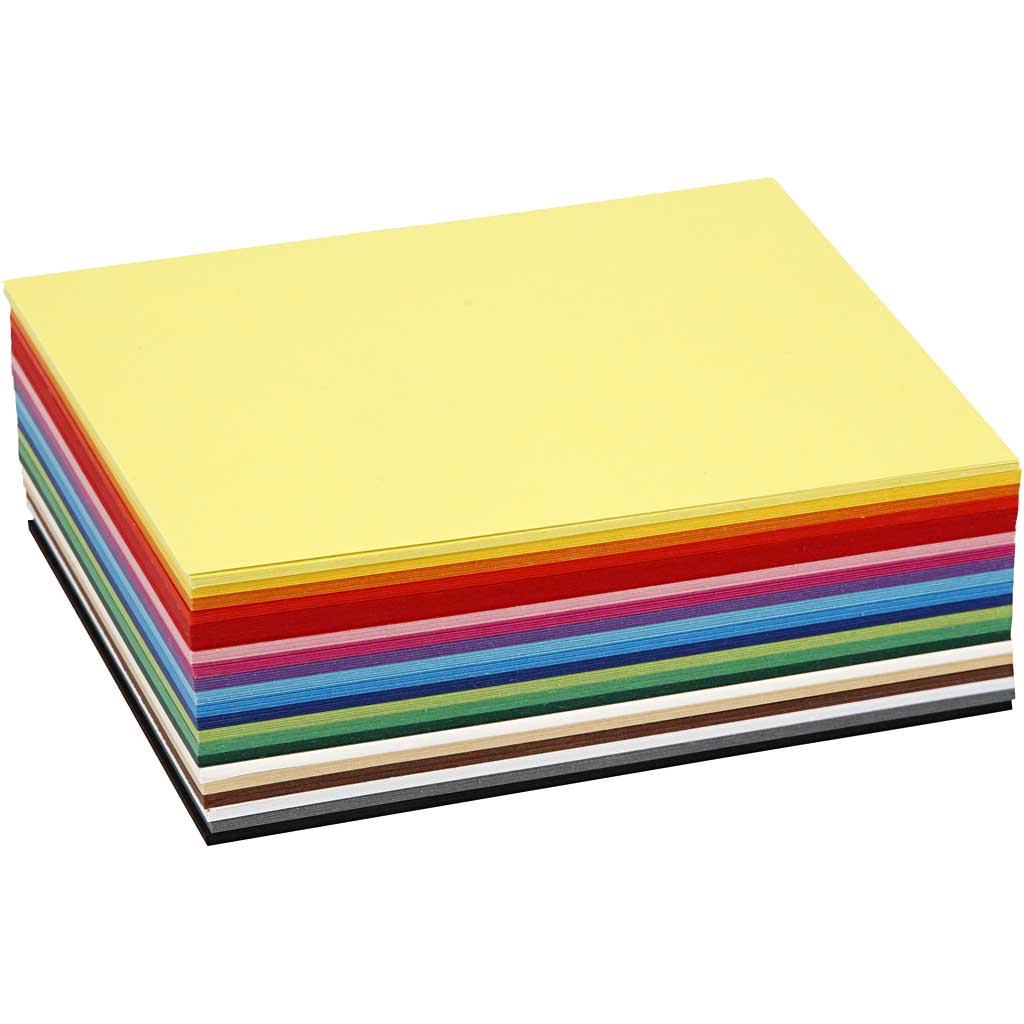 Creativ company https: www.cchobby.nl gekleurd-karton-a6-vel-105x148-mm-180-gr-diverse-kleuren-300-div-vellen-1-doos