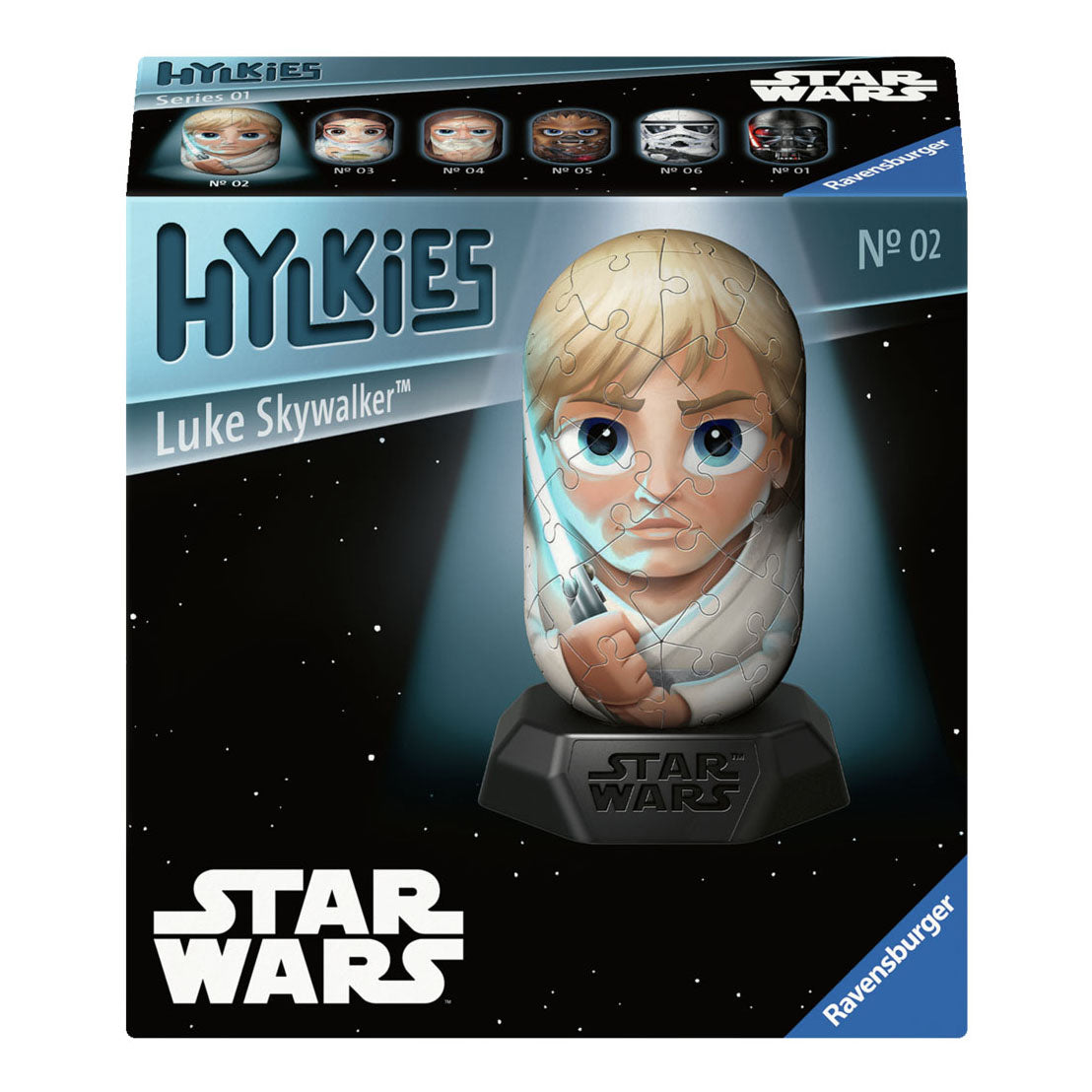 Ravensburger 3d puzzel hylkies star wars luke skywalker, 54st.
