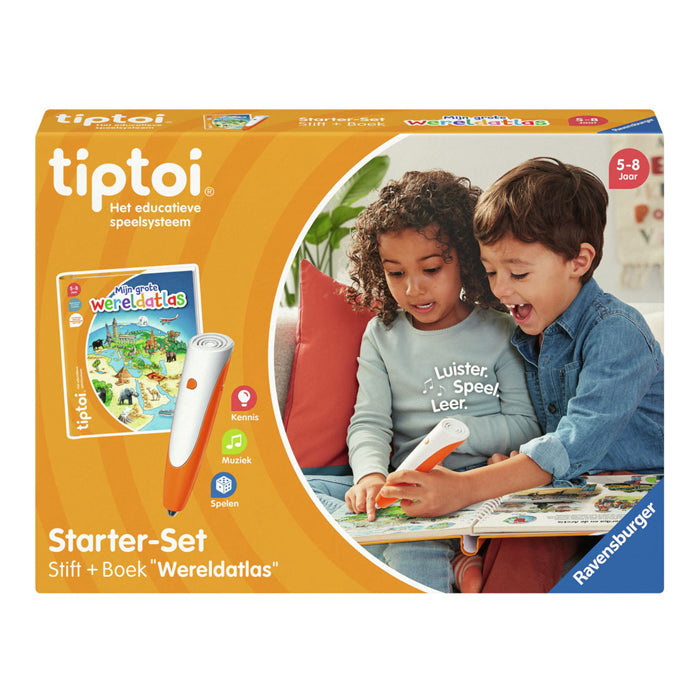Ravensburger tiptoi starter set wereldatlas - interactief voor 5-8 jaar - educatief