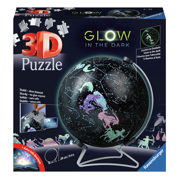 Ravensburger 3d puzzel sterrenbeelden lichten op in het donker, 180st.