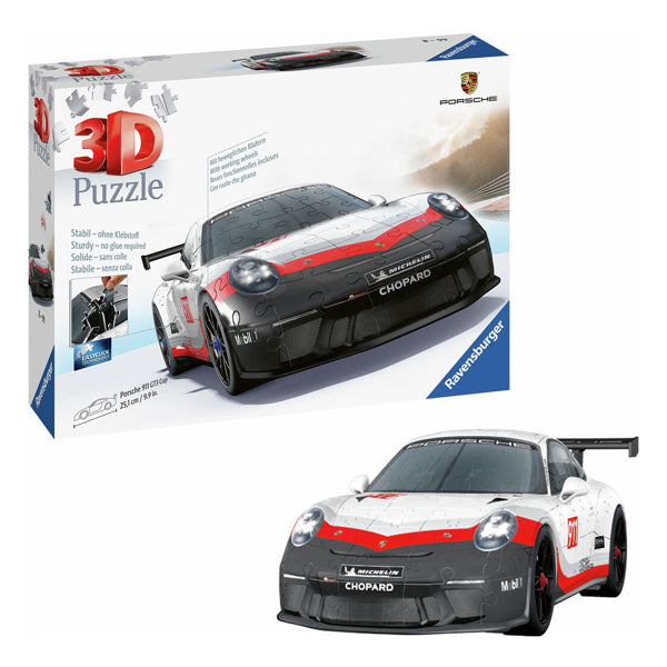 Ravensburger 3d puzzel porsche 911 gt3 cup, 108st.