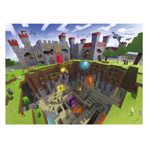 Ravensburger puzzel minecraft cutaway - legpuzzel - 300 xxl stukjes