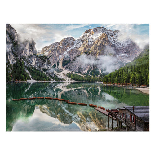 Legpuzzel Italiaanse landschappen Meer van Braies, 1500st.