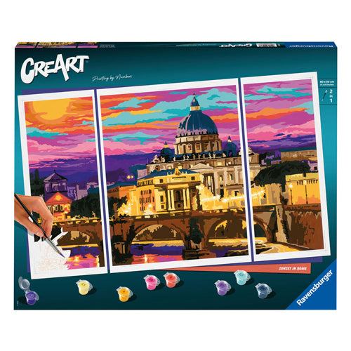 Ravensburger creart schilderen op nummer - zonsondergang in rome