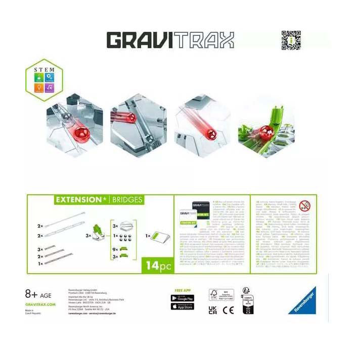Ravensburger gravitrax knikkerbaan uitbreidingsbruggen