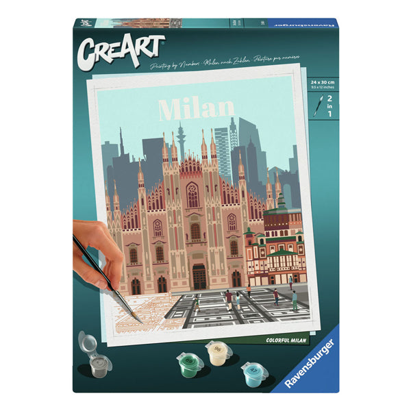 Ravensburger creart schilderen op nummer - kleurrijk milaan