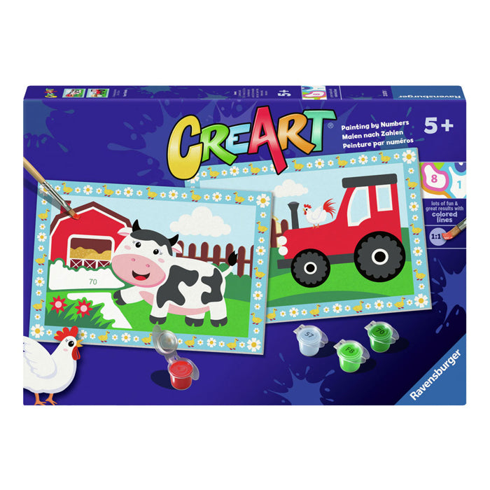 Ravensburger creart schilderen op nummer - tractor met decor
