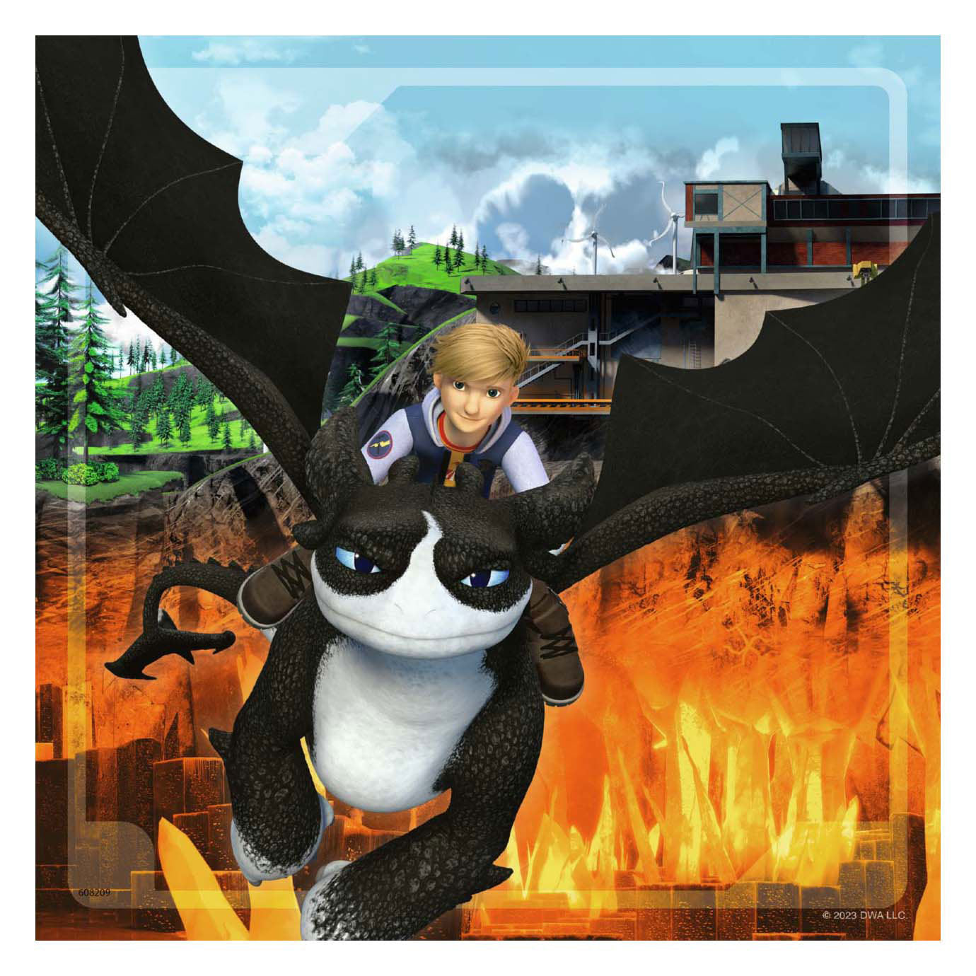 Ravensburger draken de negen rijken legpuzzel, 3x49st.