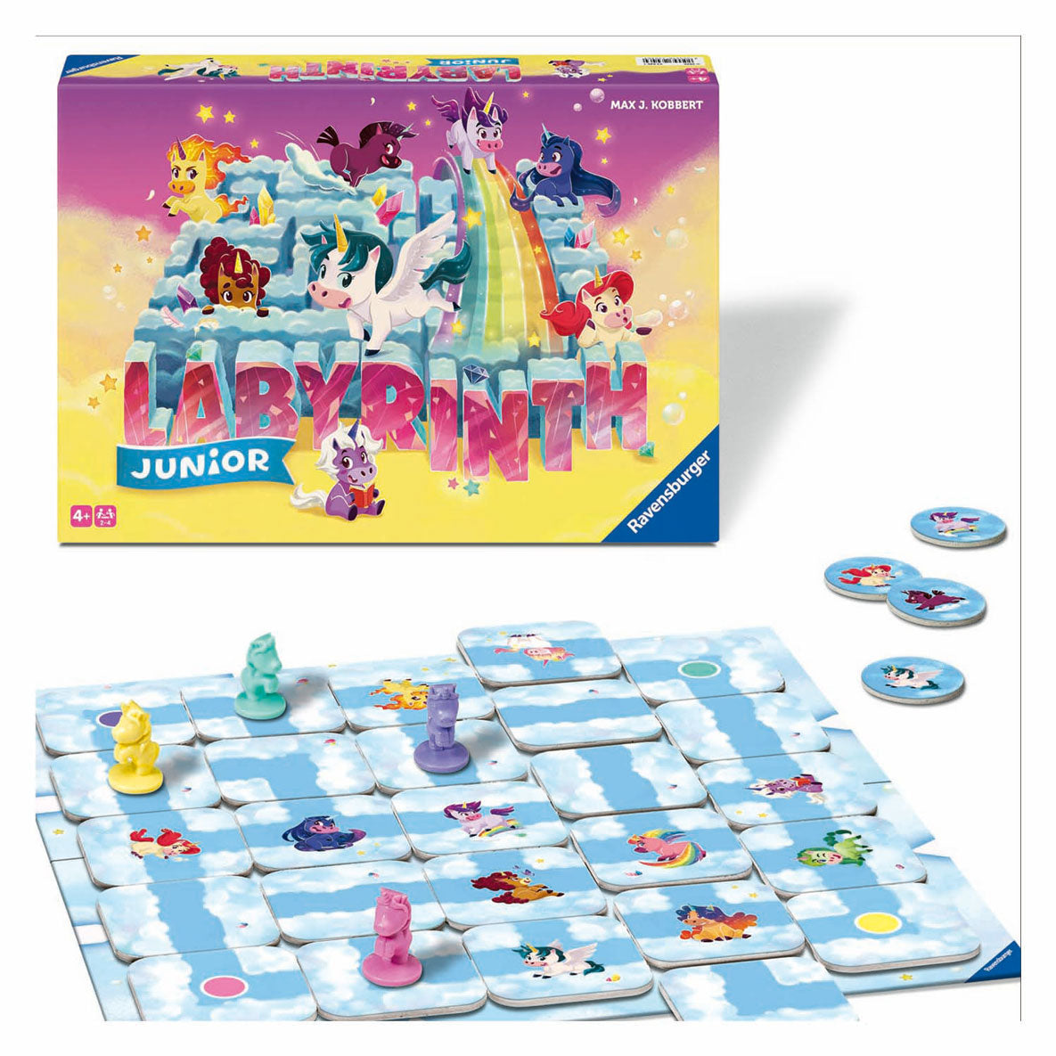 Ravensburger junior labyrint bordspel eenhoorn
