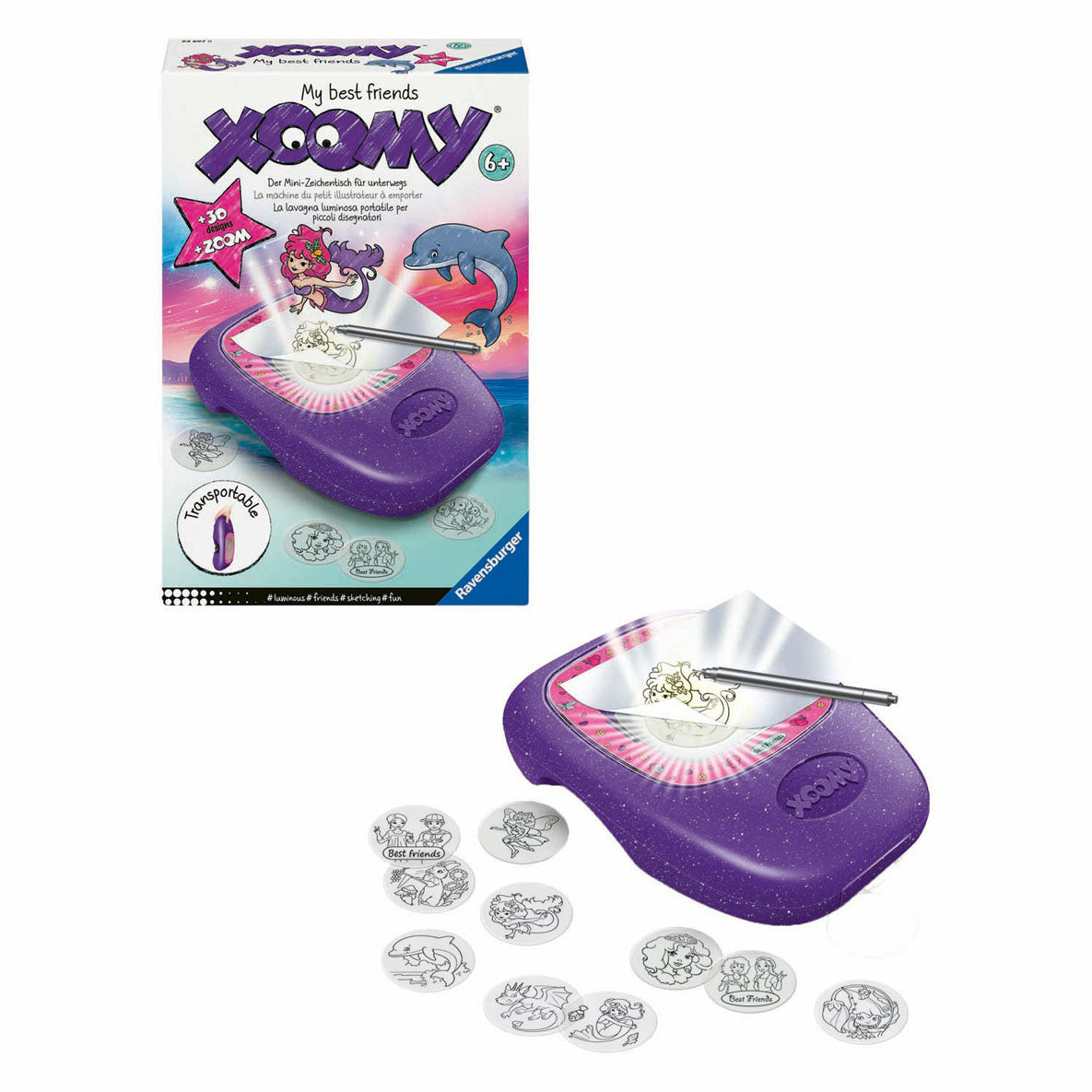 Ravensburger xoomy tekenprojector midi compact mijn beste vrienden