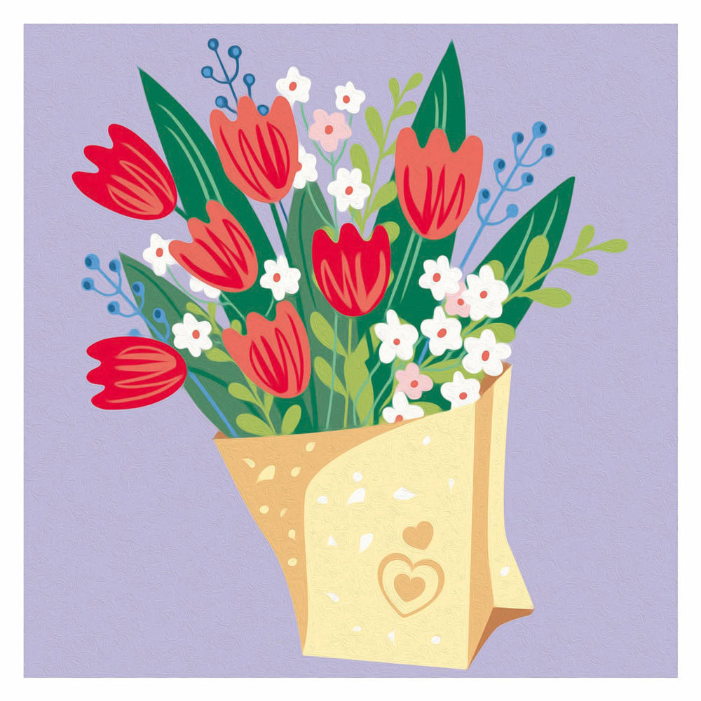 Ravensburger creart schilderen op nummer - tulpen boeket