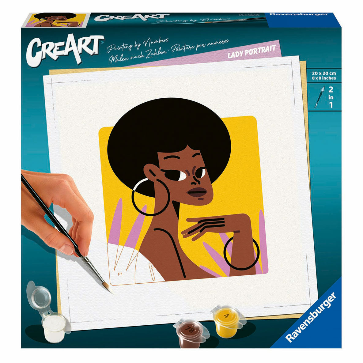 Ravensburger creart schilderen op nummer - ongebruikelijk portret