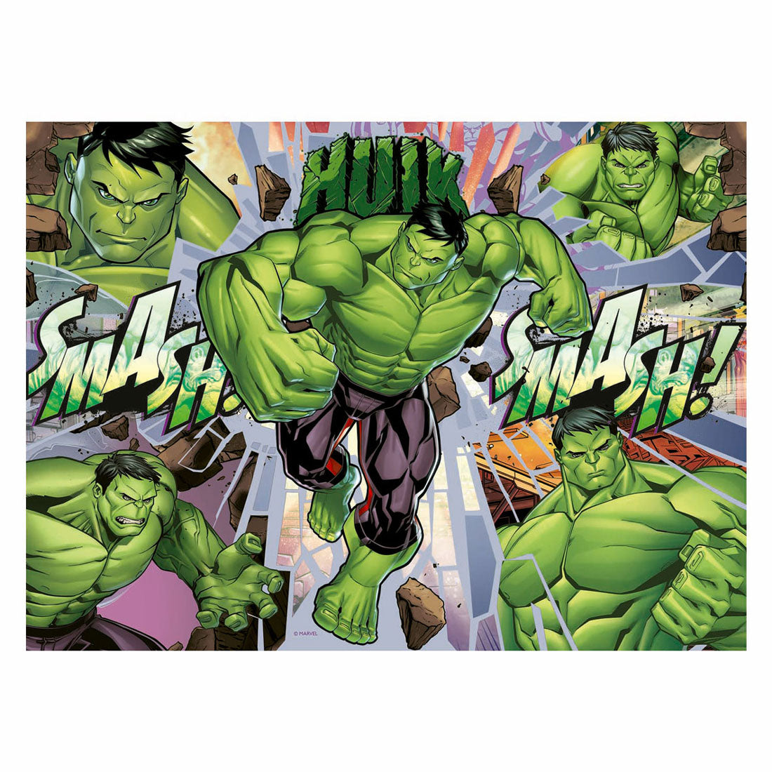 Ravensburger legpuzzel xxl marvel hulk, 100st.