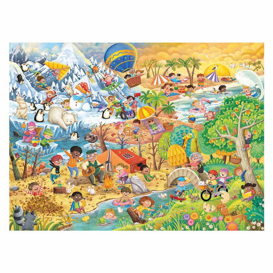 Ravensburger legpuzzel xxl vier seizoenen, 100st.